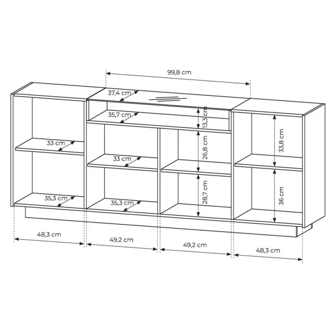 Komoda Hiro B 203 4d Beige,4