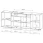 Komoda Hiro B 203 4d Beige,4