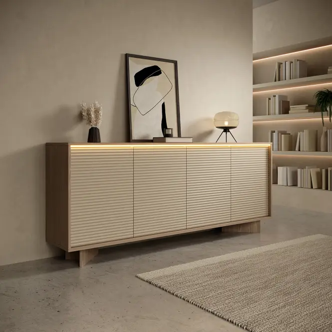 Komoda Semi B 204 4d Boliwar prírodný