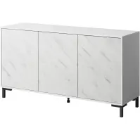 Komoda 150 3d Marmo Biela/ mramor Biela