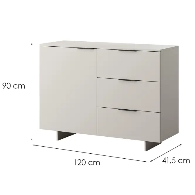 Komoda 1d3s Alma Kašmír,2