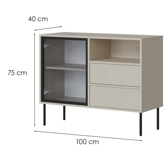 Komoda 100 1d2s Domi Kašmír,2