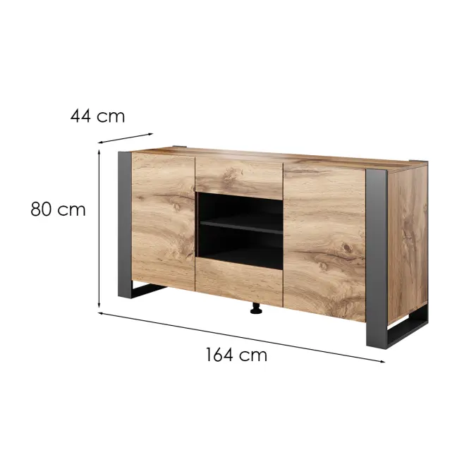 Komoda Wood Ii Wotan/ Antracit,2