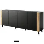 Komoda Faro Čierna/ Čierna+ Dub Craft