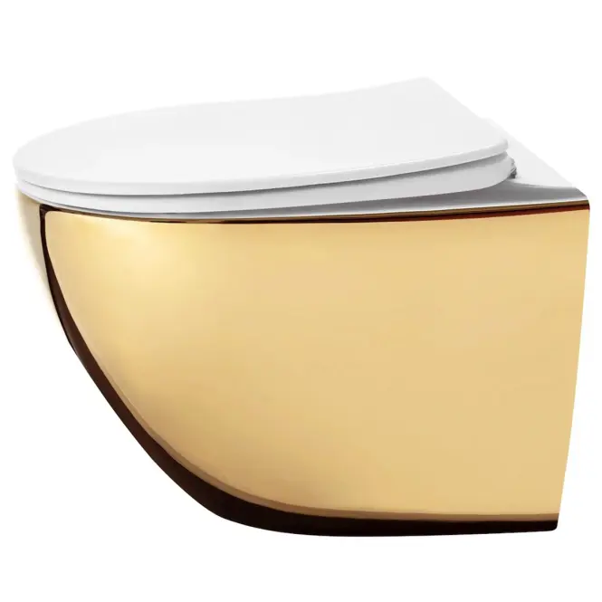 Závesná WC misa Carlo Mini Tornado NFQ Gold White