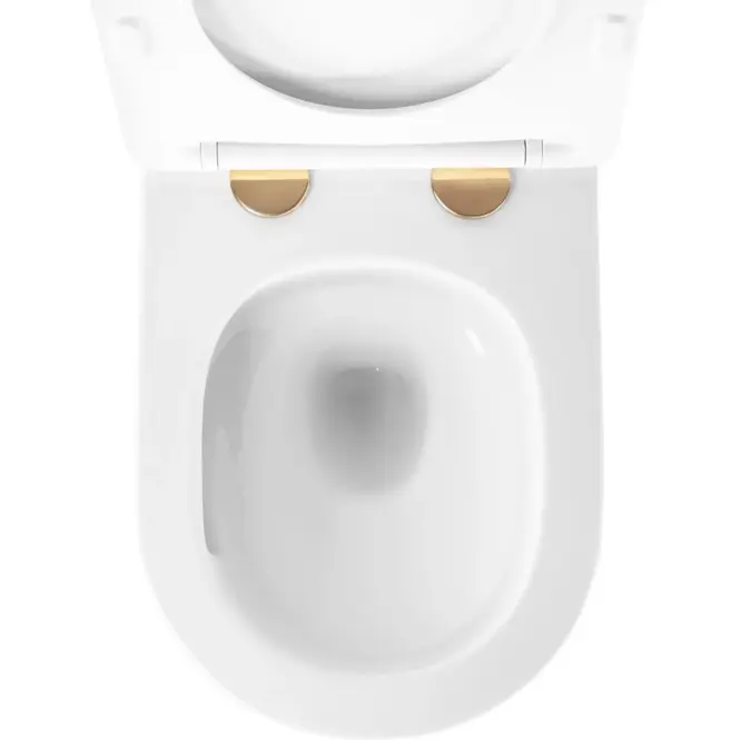 Závesná WC misa Carlo Mini Tornado NFQ Gold White