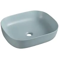 Umývadlo na dosku Larss light blue matt 49