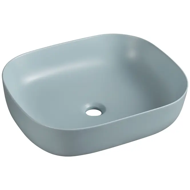 Umývadlo na dosku Larss light blue matt 49