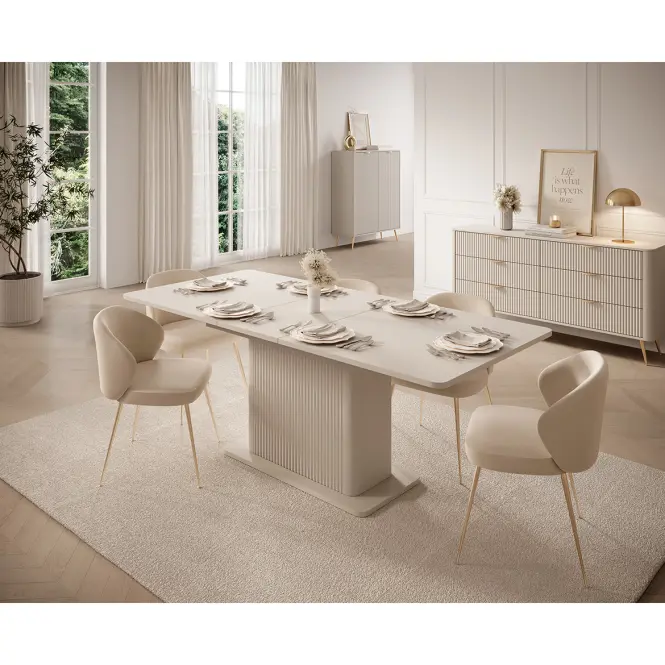 Rozkladací stôl Lante M beige,8