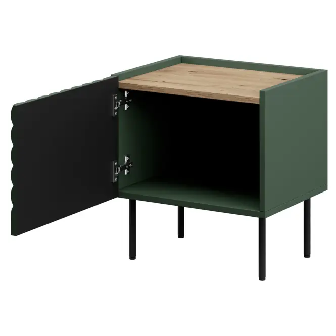 Nočný stolík Onda Green/Artisan- 2ks,