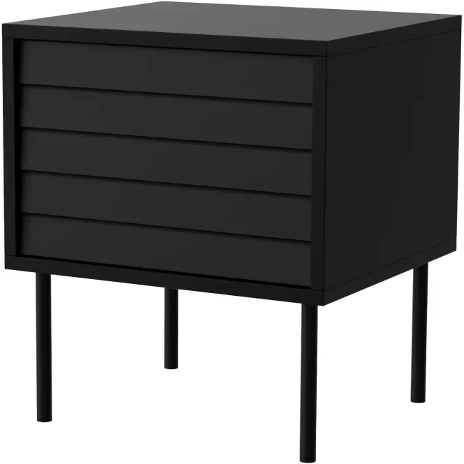 Nočný stolík Cortina Čierna/ Čierna( 2ks,)