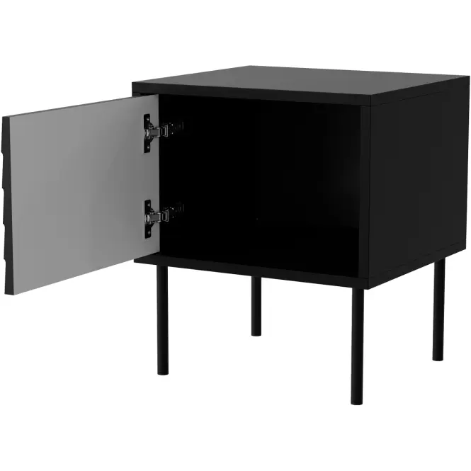 Nočný stolík Cortina Čierna/ Čierna( 2ks,)