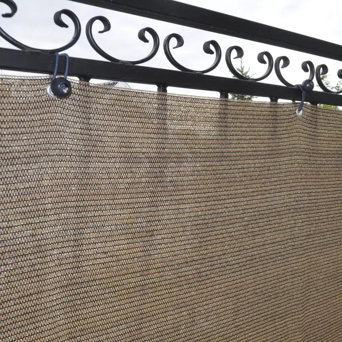 Balkónová zástena 75cm/600 cm ratan wenge