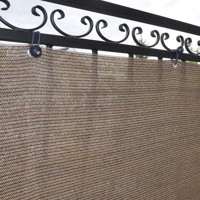 Balkónová zástena 75cm/600 cm ratan wenge