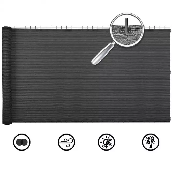 Tieniaca sieť basic 1,5m/10m sivá