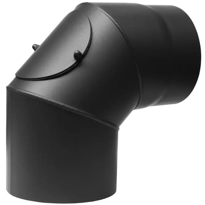 Dymové koleno 90* 160mm pevné s revíznym otvorom
