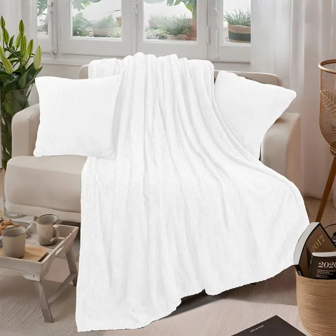 Deka LUNA B6 200x220 1 biela