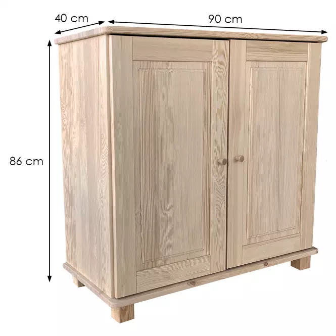 Komoda Nr 44 -2D/90X86X40 borovica