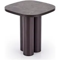 Konferenčný stolík Cordina 50x50 Hnedá Mramor/Hnedá