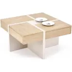 Konferenčný stolík Sevilla 80x80 Dub Cremona/Kašmír