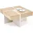 Konferenčný stolík Sevilla 80x80 Dub Cremona/Kašmír