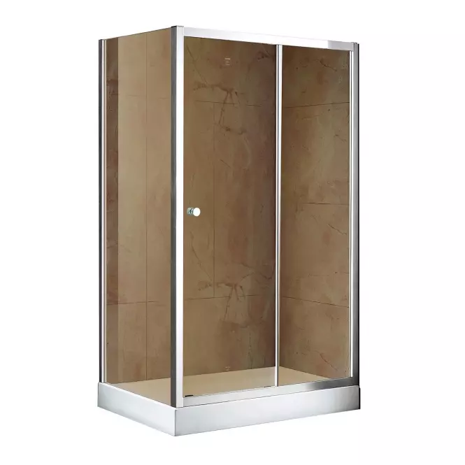 Bočná stena Sigma 90x195 brown-chrom