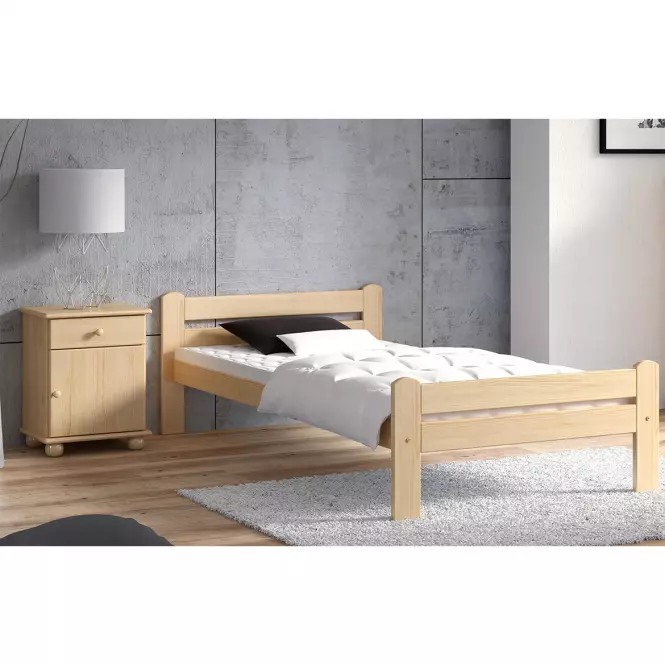 Posteľ Dorota 90x200 borovica bez roštu,4