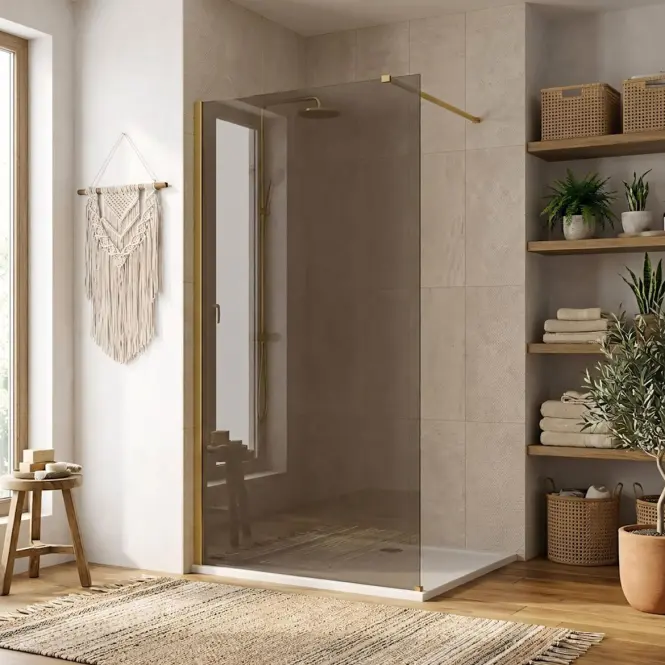 Sprchová stena Flexi brown 1/2 110 cm,15