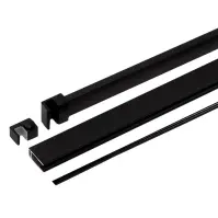 Montážna súprava pre sprchovú stenu Flexi 2/2 black