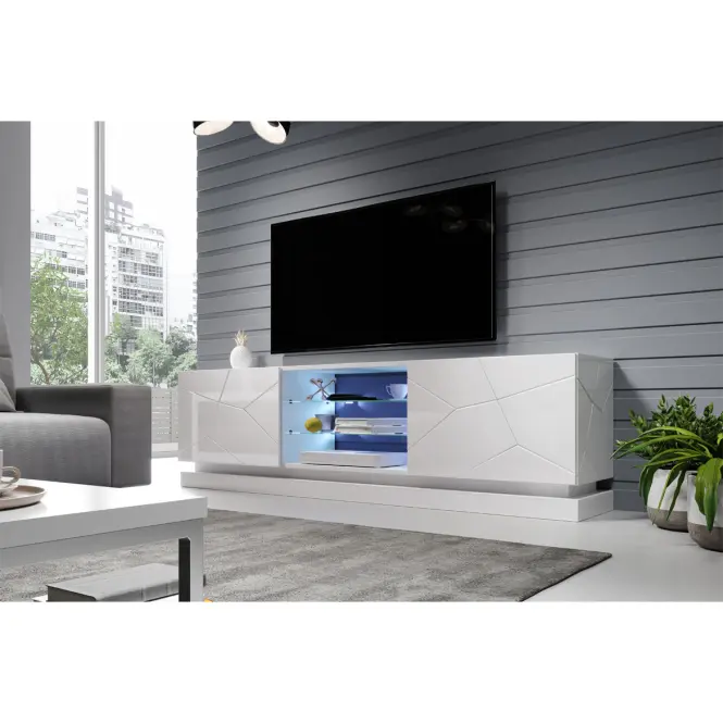 TV skrinka Qiu 200 Biela/ Biela,4