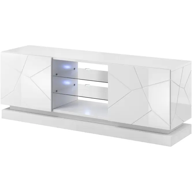 TV skrinka Qiu 160 Biela/ Biela