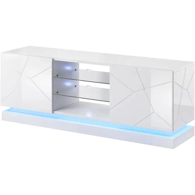 TV skrinka Qiu 160 Biela/ Biela