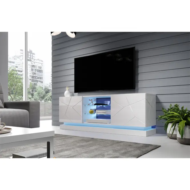 TV skrinka Qiu 160 Biela/ Biela,5