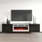 TV skrinka Luxe Čierna S krbom Biela Ef-800110,4