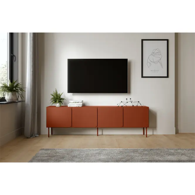 TV skrinka Rafael 200 4d Brick Red,4