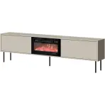 TV skrinka Masha 200 Kašmír+N14cm S krbom M Čierna