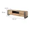 TV skrinka Wood Ii Dub Wotan + Antracit,2