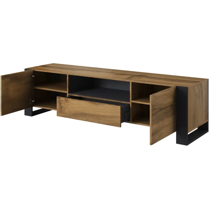 TV skrinka Wood Ii Dub Wotan + Antracit,3