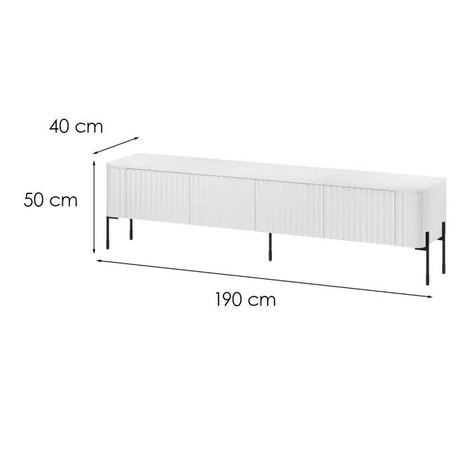 TV skrinka Vera 190 Biela,2