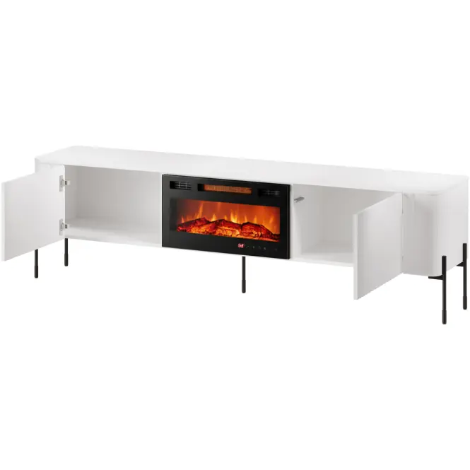 TV skrinka Vera 190 Biela S krbom Ef800040,3