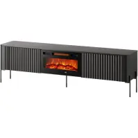 TV skrinka Vera 190 Čierna S krbom Ef800040