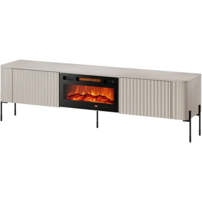 TV skrinka Vera 190 Kašmír S krbom Ef800040