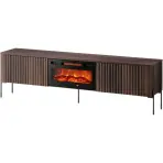 TV skrinka Vera 190 Dub Barokový Ristretto S krbom 800040