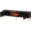 TV skrinka Vera 190 Dub Barokový Ristretto S krbom 800040,3