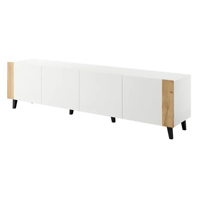TV skrinka Faro Biela/ Biela+ Dub Craft