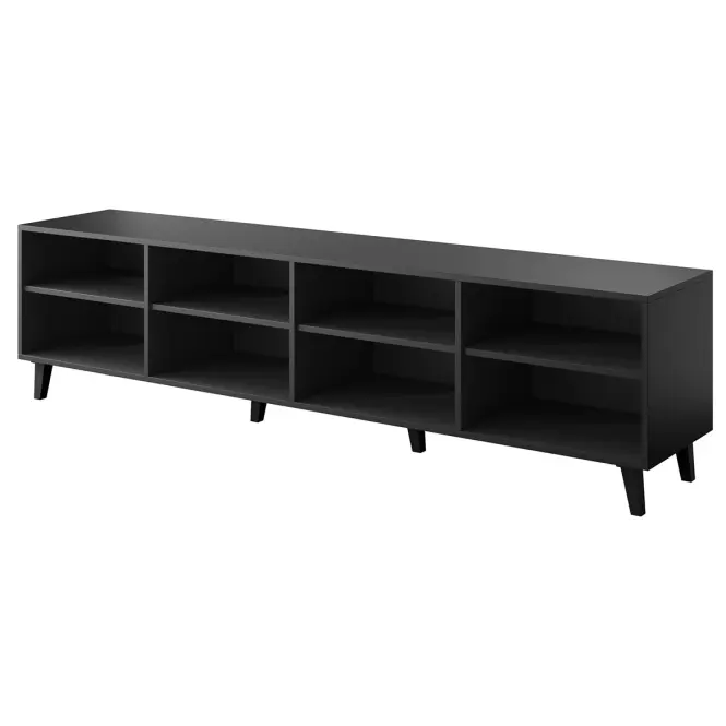TV skrinka Faro Čierna/ Čierna+ Dub Craft,3