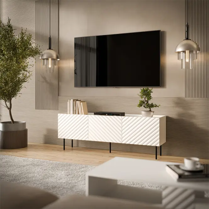 TV skrinka Lucca 165 3d Biela