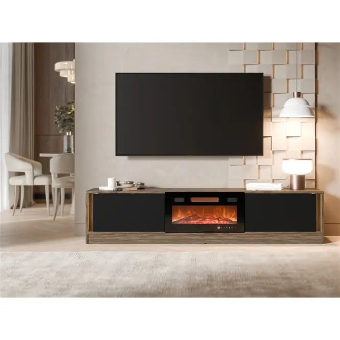 TV skrinka Mizu Ef orech/Čierna+Krb Ef800040,3