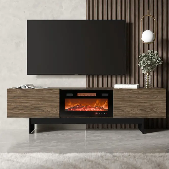 TV skrinka Rosario Ef orech/Čierna + Krb Ef800040,4