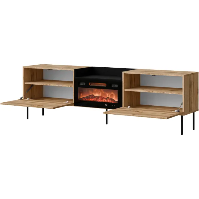 TV skrinka Kanton Ef Wotan/Čierna + Krb Ef 800040,3